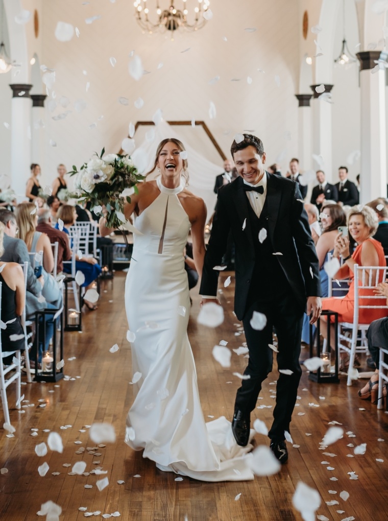 Photo of the real bride and groom
