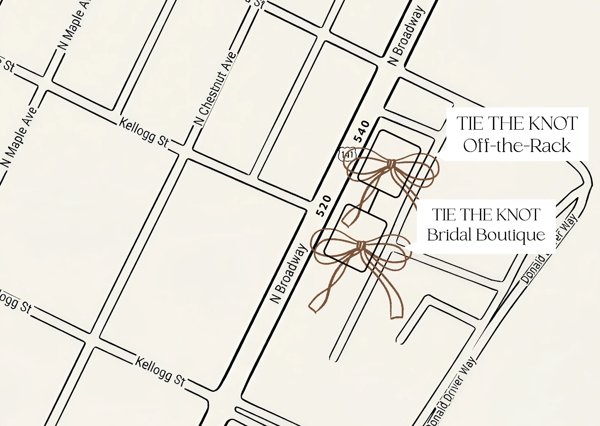 Picture of the map with our store locations