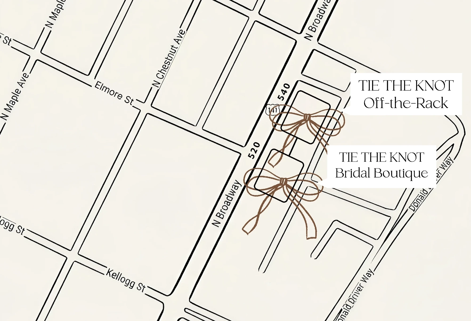 Picture of the map with our store locations