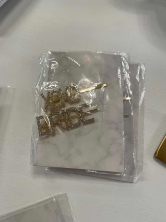 Faire xoxo bride clip gold #0 thumbnail