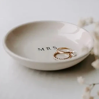 Sweet Water Decor Mrs Jewelry Dish #0 thumbnail