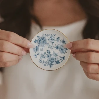 Sweet Water Decor Blue Jewelry Dish #0 thumbnail
