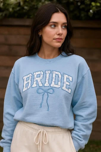 Heirloom Bridal Company HB Toile Sweatshirt #0 Blue thumbnail