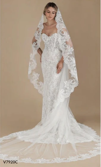 BelAire Bridal BA V7920C #0 Ivory thumbnail