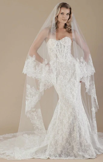 BelAire Bridal BA V7965C #0 Ivory thumbnail