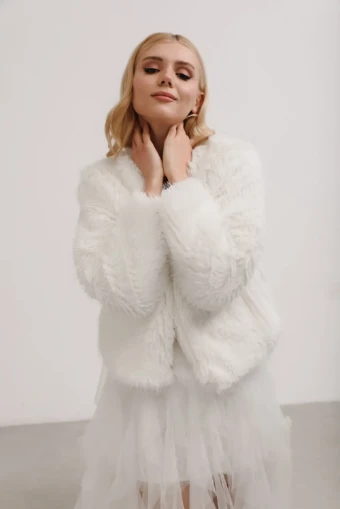 Heirloom Bridal Company Elsa Faux Fur Jacket #1 thumbnail