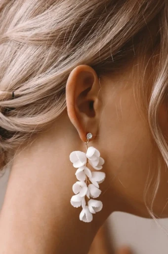 Heirloom Bridal Company Gardenia Fleur Earring #0 default thumbnail
