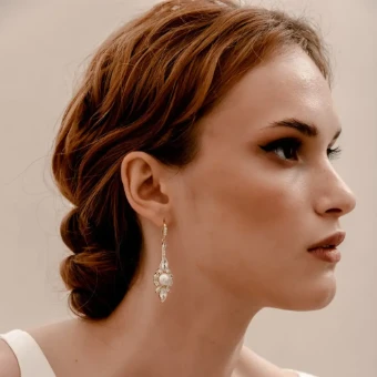Heirloom Bridal Company HB Vintage Pearl Earring #1 thumbnail