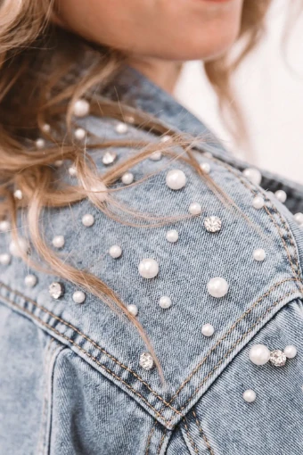 Heirloom Bridal Company Pearl and Rhinestone Denim #3 thumbnail