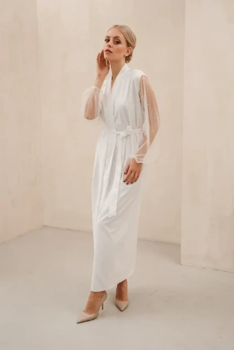 Heirloom Bridal Company Pearl Sleeve Robe #5 thumbnail
