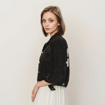 Heirloom Bridal Company Varsity Pearl Jacket #2 thumbnail