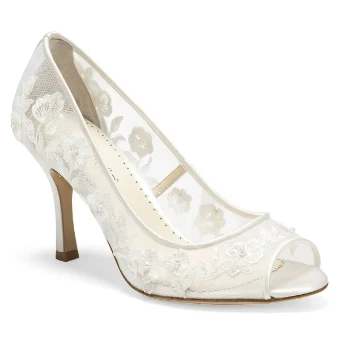 Bella Belle Shoes Emily #7 Ivory thumbnail