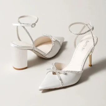 Bella Belle Shoes Kendall #4 Ivory thumbnail