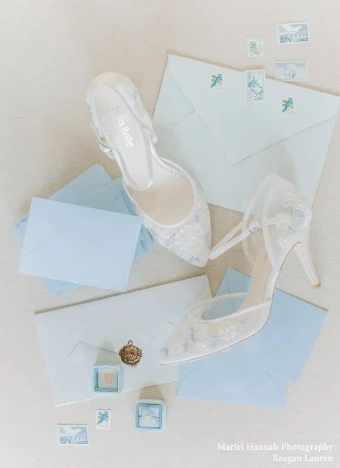 Bella Belle Shoes Viola #6 Ivory/Blue thumbnail