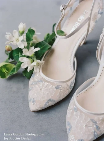 Bella Belle Shoes Viola #7 Ivory/Blue thumbnail