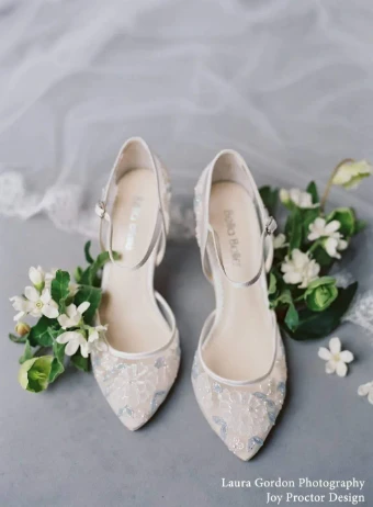 Bella Belle Shoes Viola #4 Ivory/Blue thumbnail