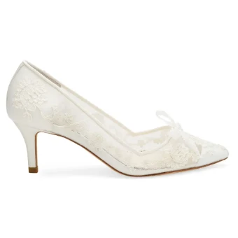 Bella Belle Shoes Monica #6 Ivory thumbnail